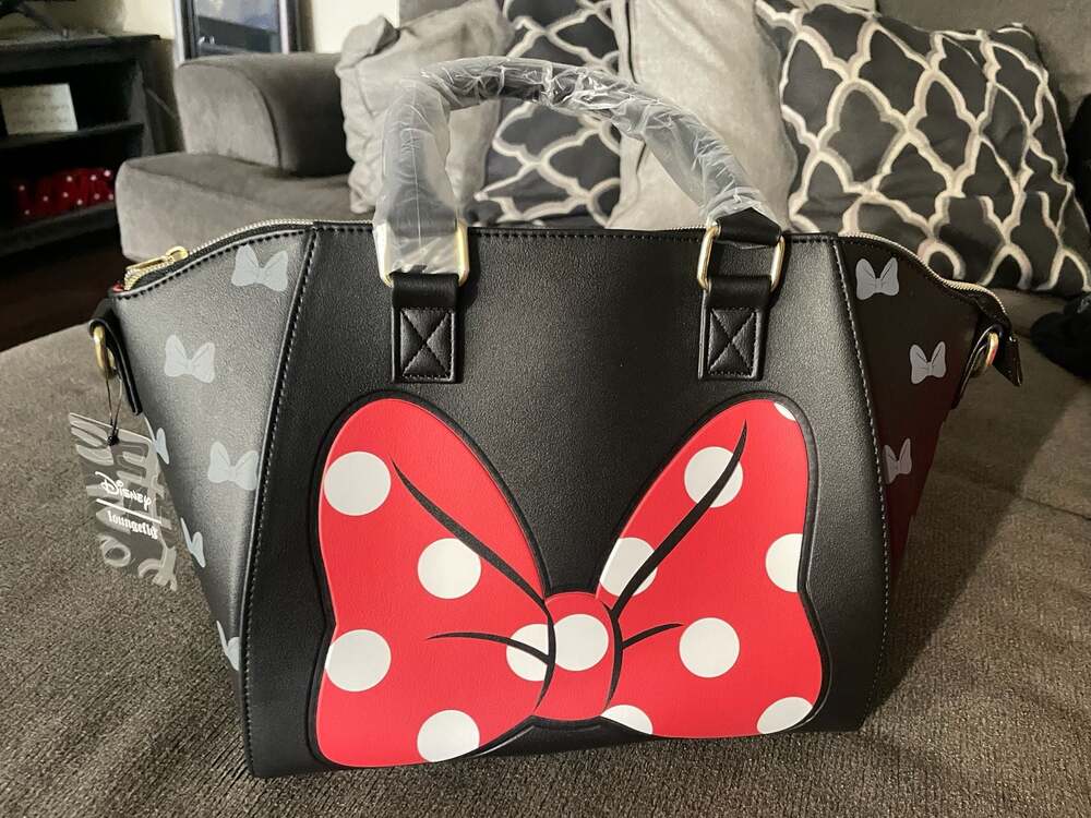 Loungefly Disney Minnie Mouse Polka Dot Bow Satchel Handbag